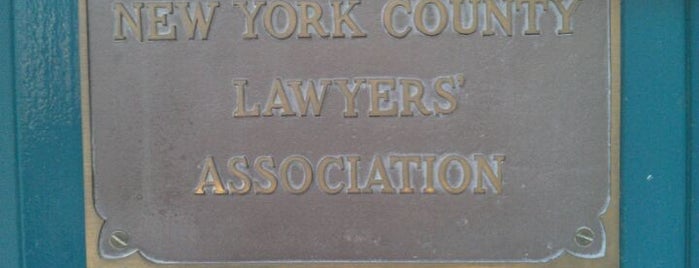 New York County Lawyer's Association is one of Peter'in Beğendiği Mekanlar.
