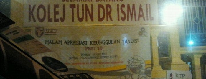 Kolej Tun Dr Ismail (KTDI) is one of Universiti Putra Malaysia.