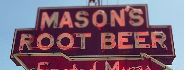 Masons Root Beer Drive In is one of Tempat yang Disukai Max.