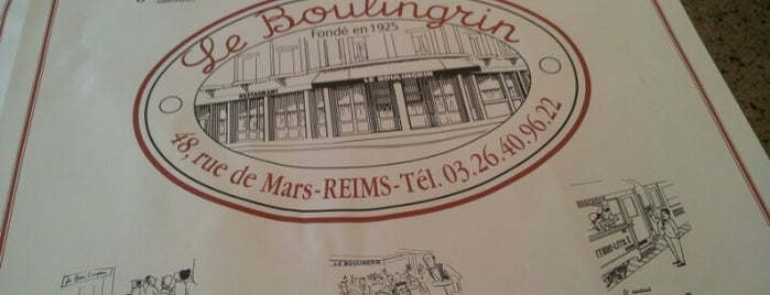 Brasserie du Boulingrin is one of Champagne's Top spots! = Peter's Fav's.