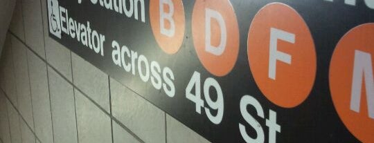 MTA Subway - 47th-50th St/Rockefeller Center (B/D/F/M) is one of Vito 님이 좋아한 장소.