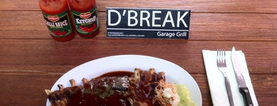D'Break Garage Grill is one of Favourite Restaurant.