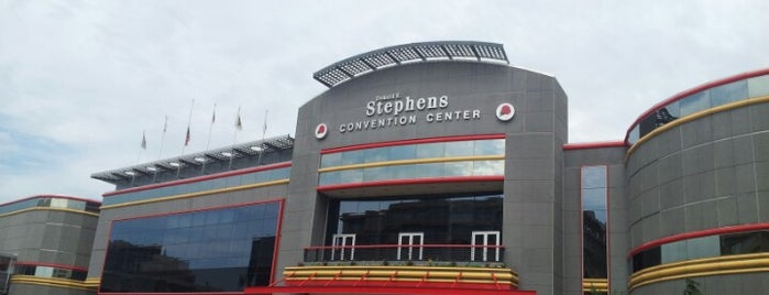 Donald E Stephens Convention Center is one of places.