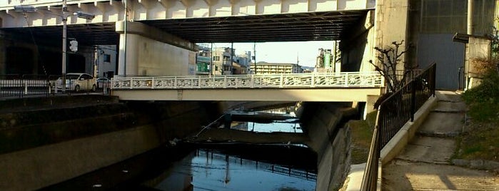 柿本橋 is one of 鴨川運河(琵琶湖疎水)に架かる橋.
