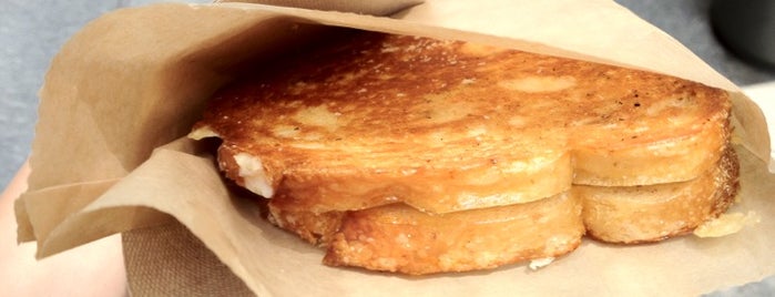 Morris Grilled Cheese Truck is one of DUMBO food spots for Grand St..