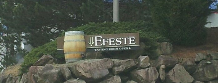 Efeste Winery is one of Top Woodinville Wine Spots.