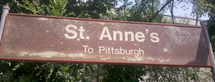 St. Anne's T Station is one of Allegheny County Port Authority.