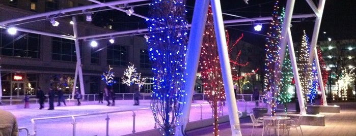 Gallivan Center Ice Rink is one of Favorite affordable date spots.