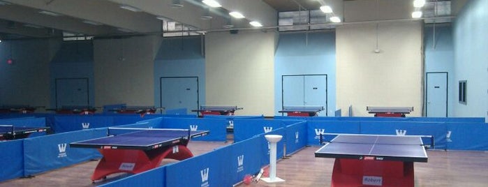 Westchester Table Tennis Center is one of Tempat yang Disukai Arn.