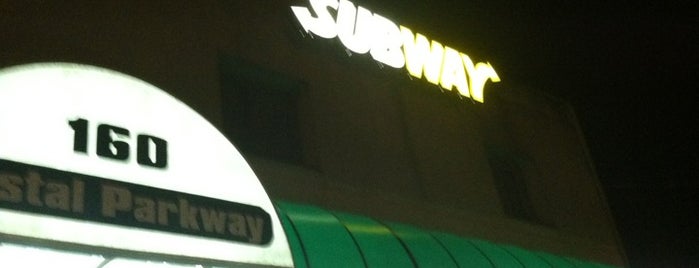 SUBWAY is one of places I've been.