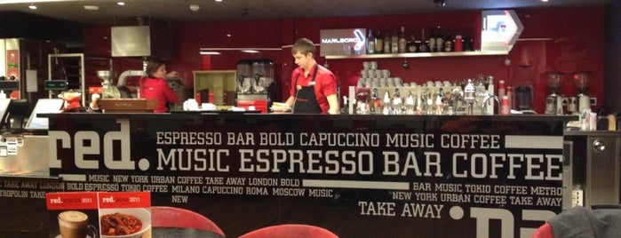 Red. Espresso Bar is one of Места для работы.