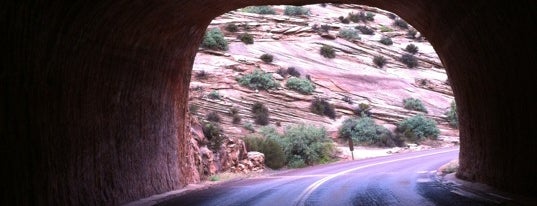 Zion National Park Tunnel is one of Amanda 님이 저장한 장소.