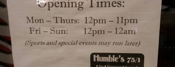 Humble's is one of Bkk to do.