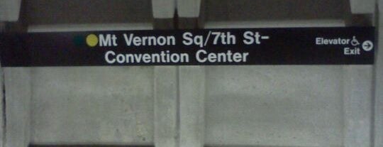 Mt Vernon Sq 7th St-Convention Center Metro Station is one of WMATA Train Stations.