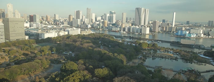 Hamarikyu Gardens is one of Japan.