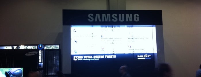 Samsung SXSWi Hub Media Wall is one of Tempat yang Disimpan Anthony D Paul.