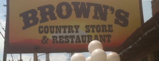 Brown's Country Store & Restaurant is one of Tempat yang Disukai Ashley.