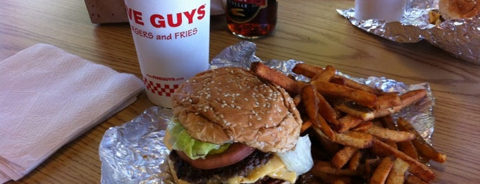 Five Guys is one of The 15 Best Places for Cheeseburgers in San Jose.