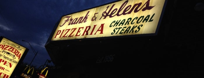 Frank & Helens Pizzeria is one of Tempat yang Disukai Christian.