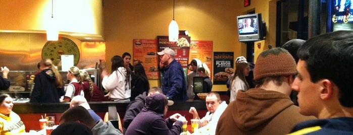 Moe's Southwest Grill is one of Places To Eat Off-Campus.
