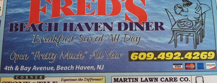 Freds Beach Haven Diner is one of The Best New Jersey Diners.
