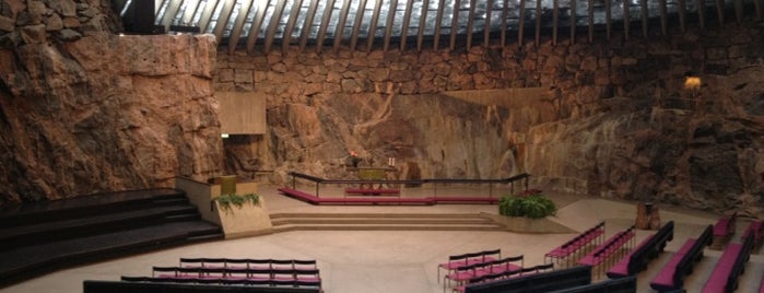 Temppeliaukio Church is one of Helsinki.