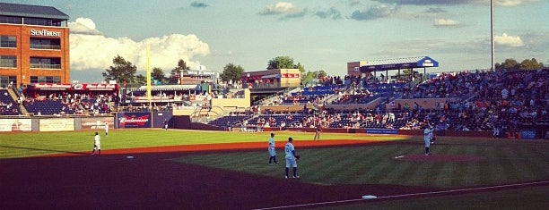 Durham Bulls Athletic Park is one of Raleigh, NC.