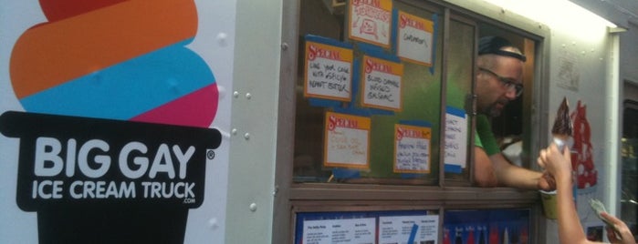 The Big Gay Ice Cream Truck is one of NYC Food on Wheels.