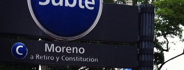 Estación Moreno [Línea C] is one of Tempat yang Disimpan Carlos.