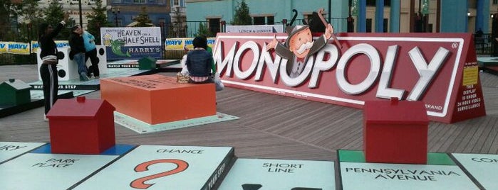 Monopoly Board On AC Boardwalk is one of Atlantic City.