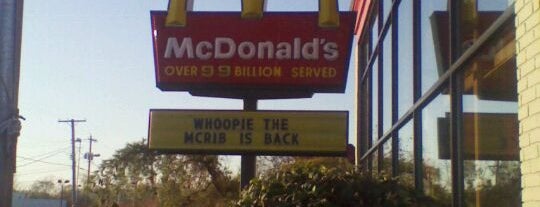 McDonald's is one of Places to eat.