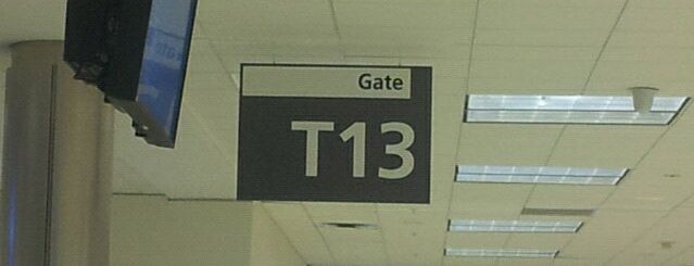 Gate T13 is one of Hartsfield-Jackson International Airport.