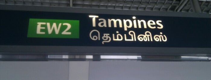 Tampines MRT Station (EW2/DT32) is one of Mrt ah.