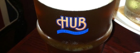 HUB is one of "HUB" & "82 ALE HOUSE".