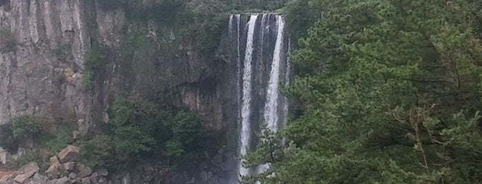 Jeongbang Waterfall is one of Guide to Korea's best spots.