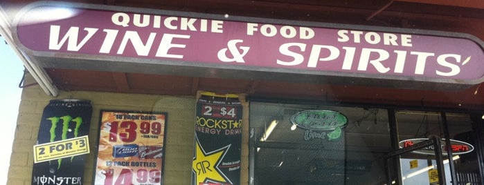 Quickie Food Store Wine & Spirits is one of D.’s Liked Places.