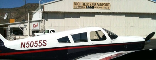 Richfield City Airport is one of สถานที่ที่ Michael ถูกใจ.