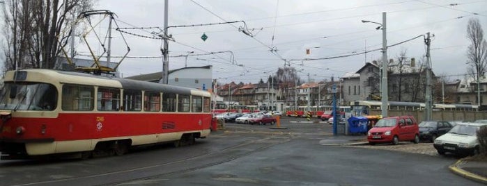 Vozovna Žižkov (tram) is one of Tramvajové zastávky v Praze (díl druhý).