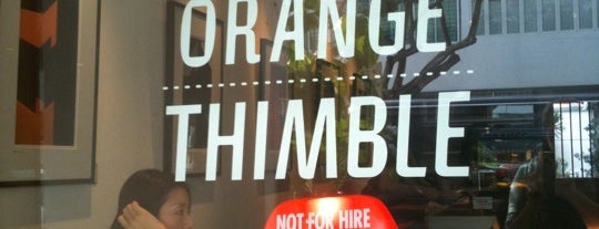 The Orange Thimble is one of SG: Coffee Speciality Cafes.