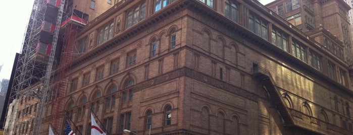 Carnegie Hall is one of America's Architecture.
