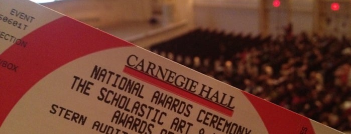 Carnegie Hall is one of Things to See in New York.