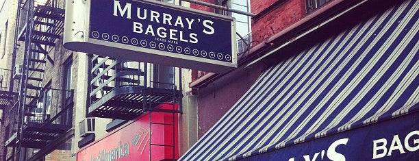 Murray's Bagels is one of NYC Living.