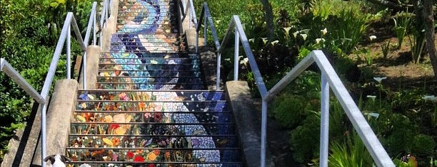 Golden Gate Heights Mosaic Stairway is one of Sf done.
