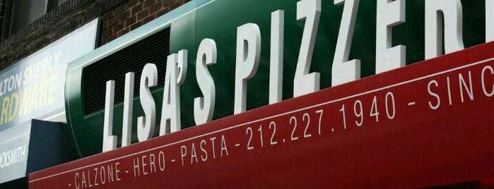 Lisa's Pizza is one of Veggie+NYC.