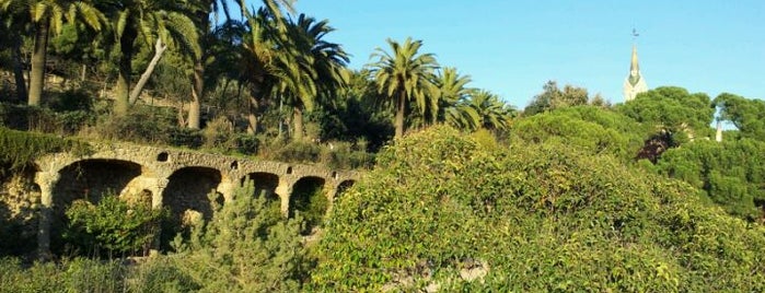 Park Güell is one of Barcelona, Spain.