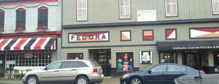 Fedora is one of Historic Downtown Apex.