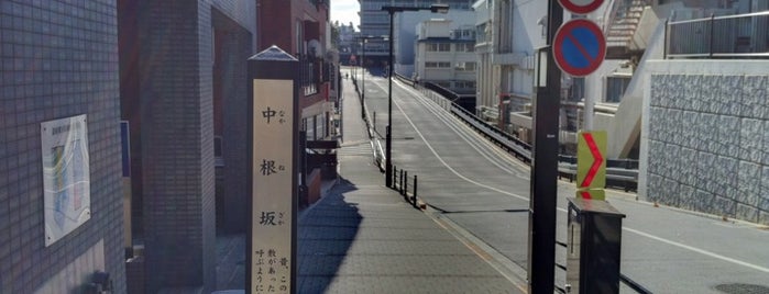 中根坂 is one of 新宿区の坂道（市ヶ谷～神楽坂）.
