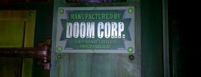 Doctor Doom's Fear Fall is one of Universal's Islands of Adventure - Orlando Florida.