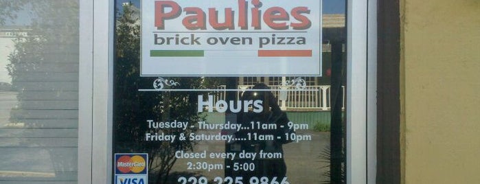 Paulie's Brick Oven Pizza is one of Guide to Thomasville's best spots.