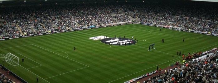 St James' Park is one of Football grounds visited.